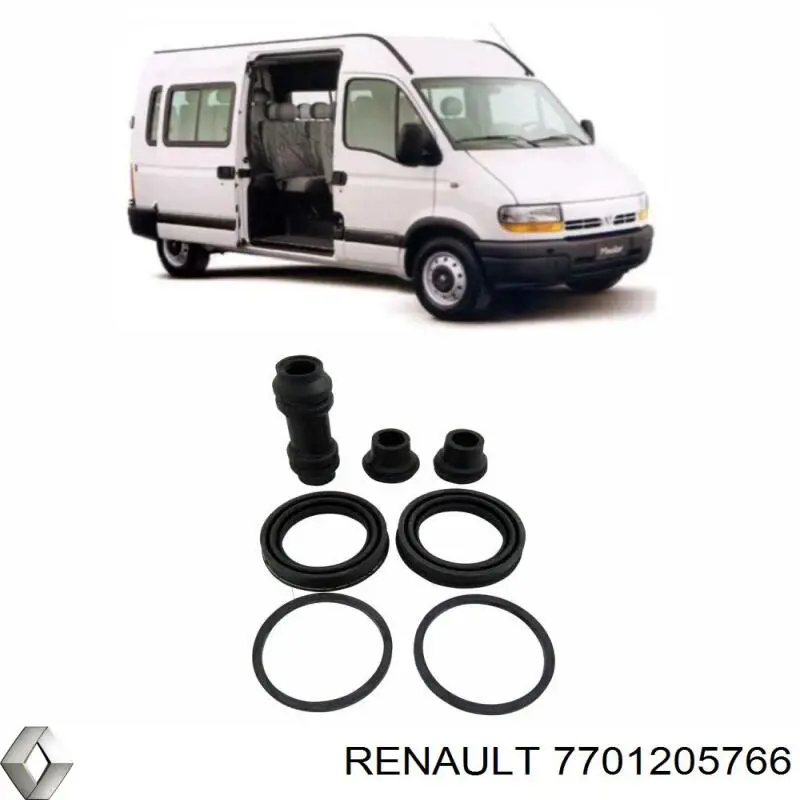Ремкомплект переднего суппорта 7701205766 Renault (RVI)