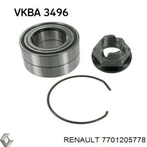 Купить 7701205778 Renault (RVI) Подшипник передней ступицы