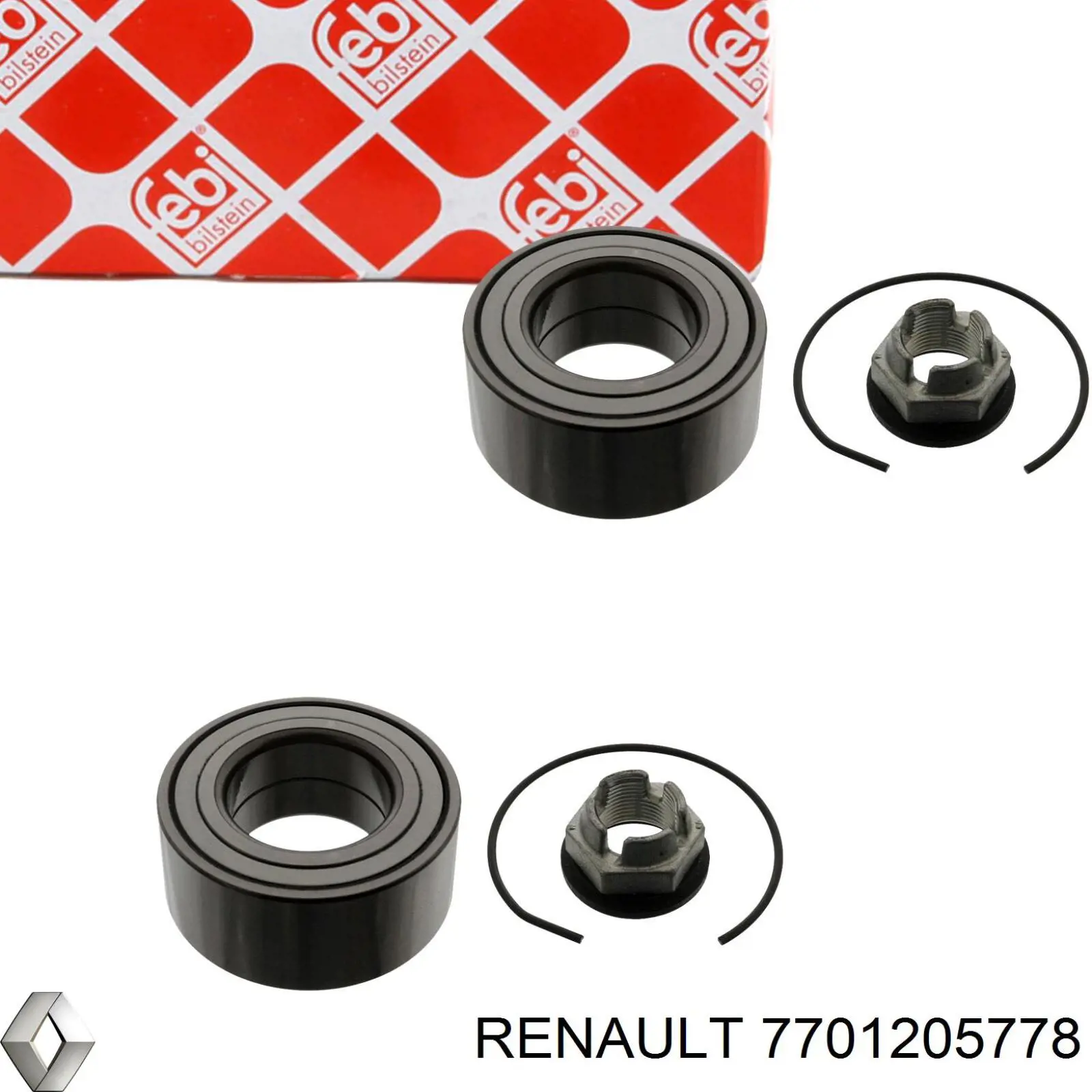7701205778 Renault (RVI) Подшипник ступицы передней