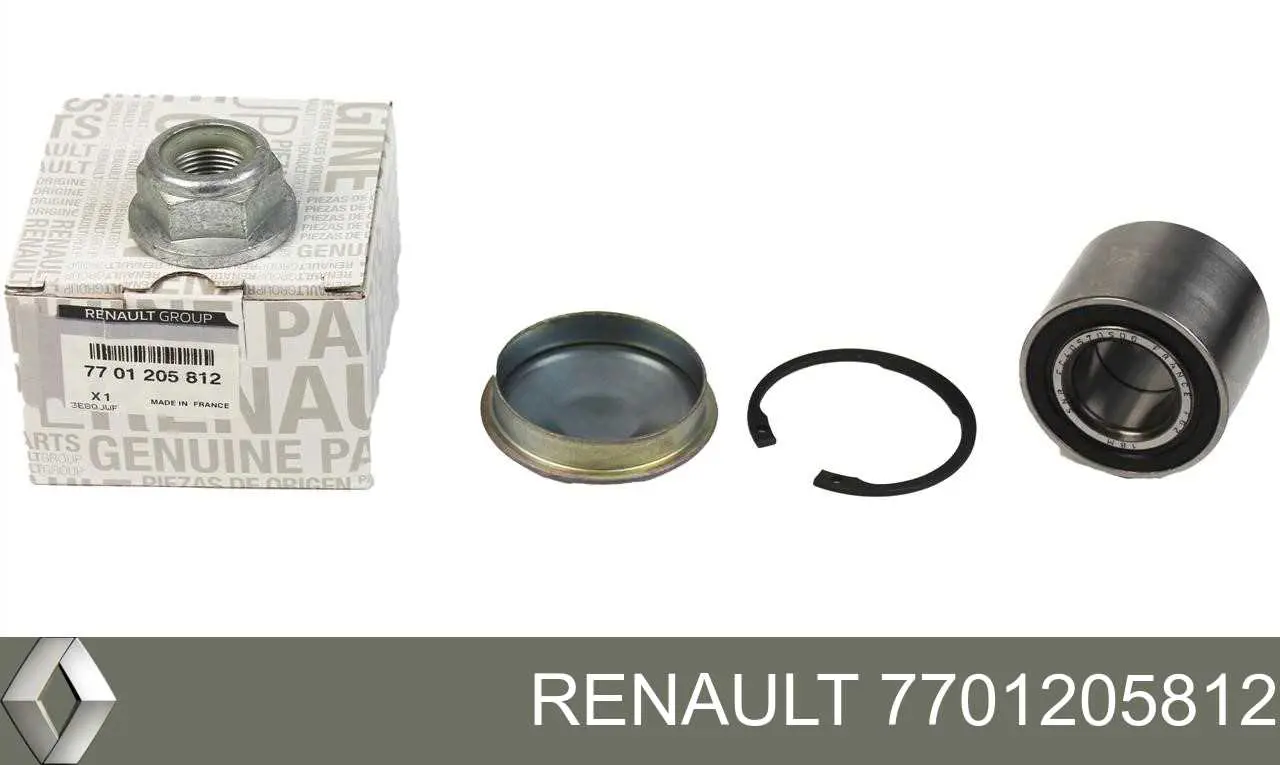 7701205812 Renault (RVI) rolamento de cubo traseiro