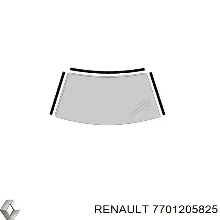 Уплотнитель лобового стекла на Renault Clio II 