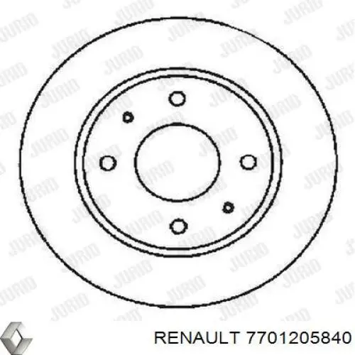 Тормоз дисковый передний Renault (RVI) 7701205840 цена, от 33.26 USD