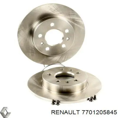 Тормозные диски 7701205845 Renault (RVI)