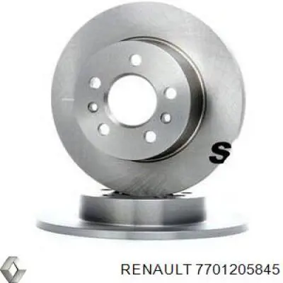 7701205845 Renault (RVI) диск тормозной задний