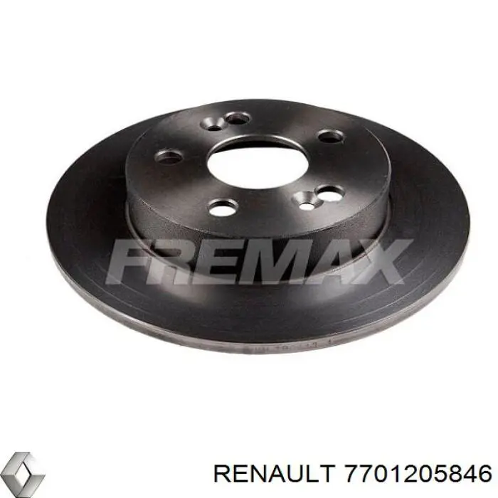 Задний тормозной диск Renault (RVI) 7701205846 цена, от 27.19 USD