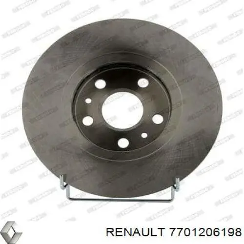 Передние тормозные диски 7701206198 Renault (RVI)