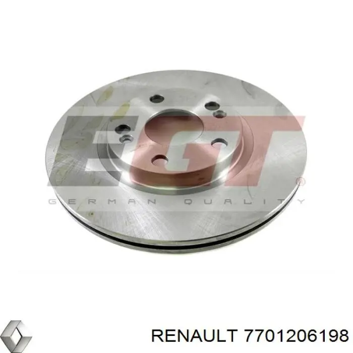 Тормоз дисковый передний Renault (RVI) 7701206198 цена, от 37.25 USD