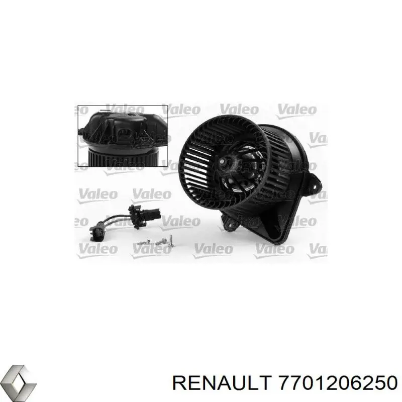 Мотор вентилятора печки (отопителя салона) Renault (RVI) 7701206250 цена, от 80.14 USD