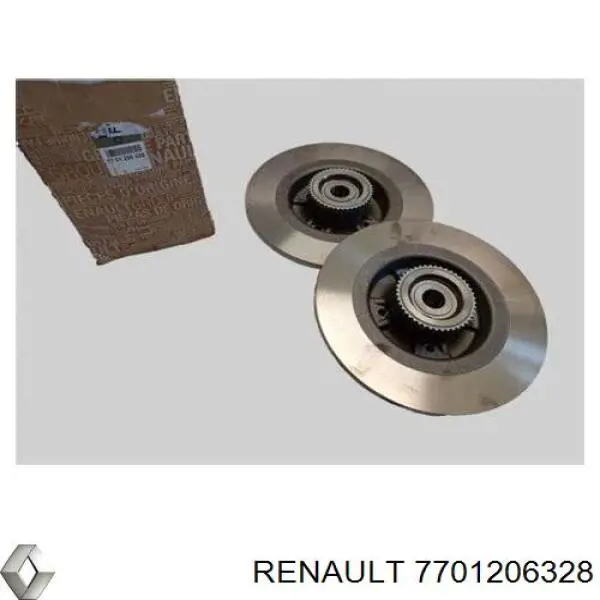 Задний тормозной диск Renault (RVI) 7701206328 цена, от 35.95 USD