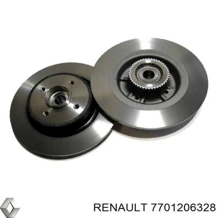 Тормозные диски 7701206328 Renault (RVI)