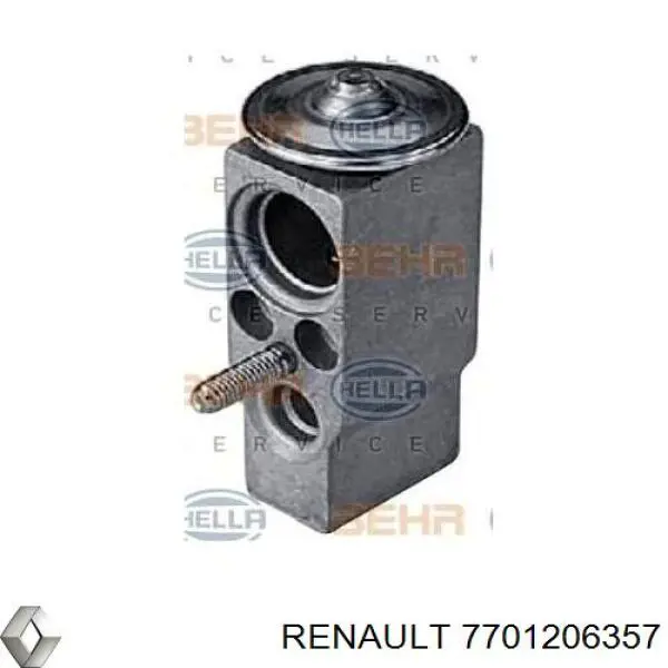 7701206357 Renault (RVI) válvula trv de aparelho de ar condicionado