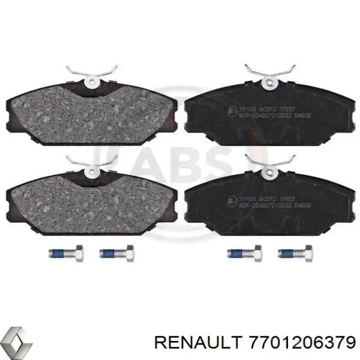 Колодки Renault (RVI) 7701206379 цена, от 17.33 USD