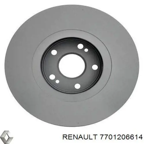 7701206614 Renault (RVI) диск тормозной передний