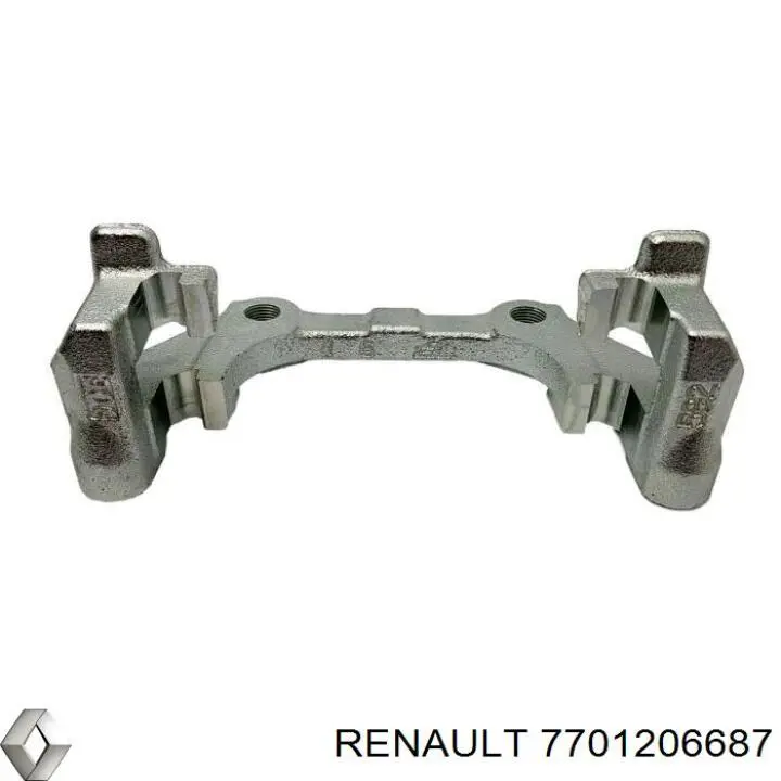 Soporte, pinza de freno trasera 7701206687 Renault (RVI)