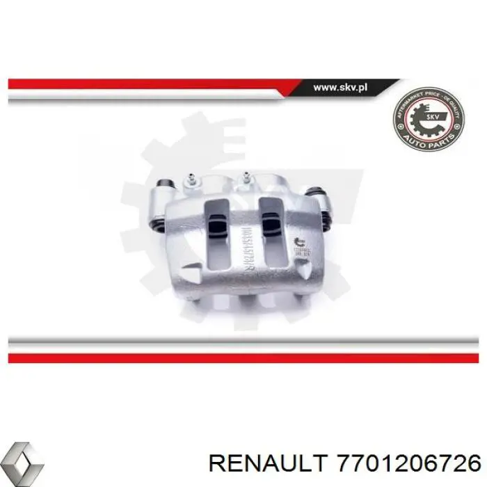 Суппорт тормозной передний правый Renault (RVI) 7701206726
