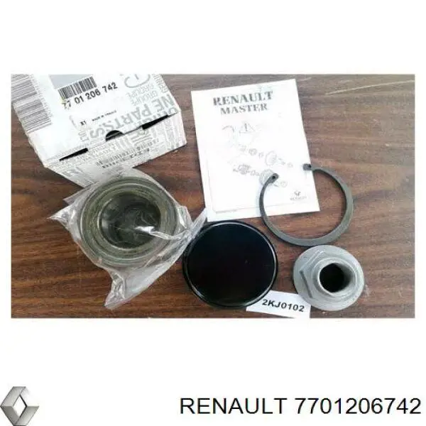 7701206742 Renault (RVI) rolamento de cubo traseiro
