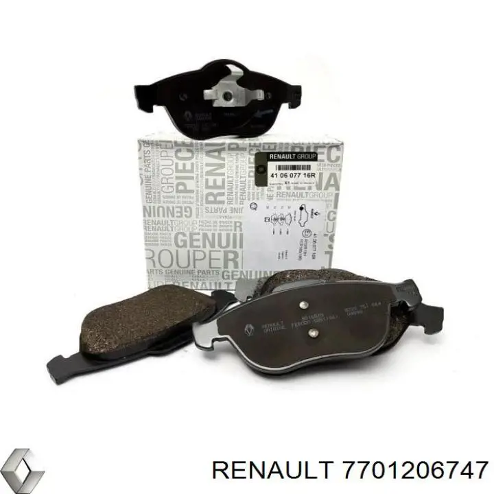 7701206747 Renault (RVI) передние тормозные колодки