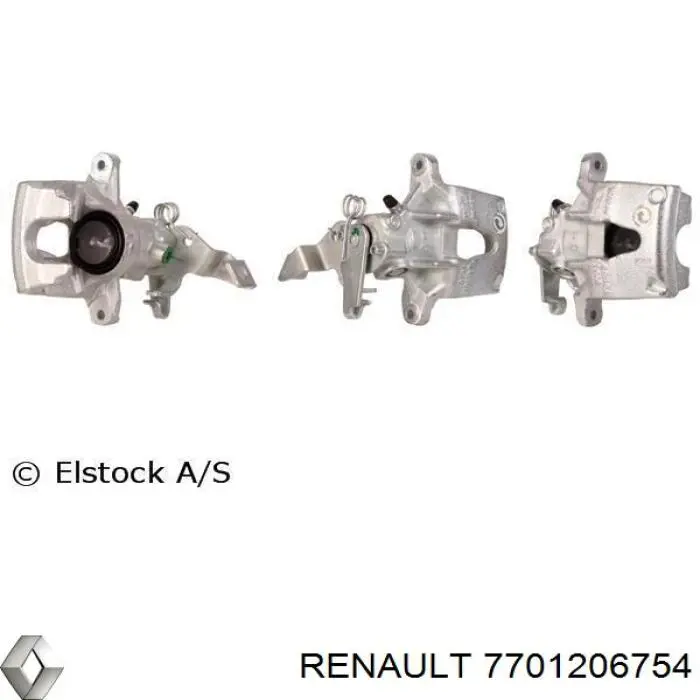 Суппорт тормозной левый задний Renault (RVI) 7701206754