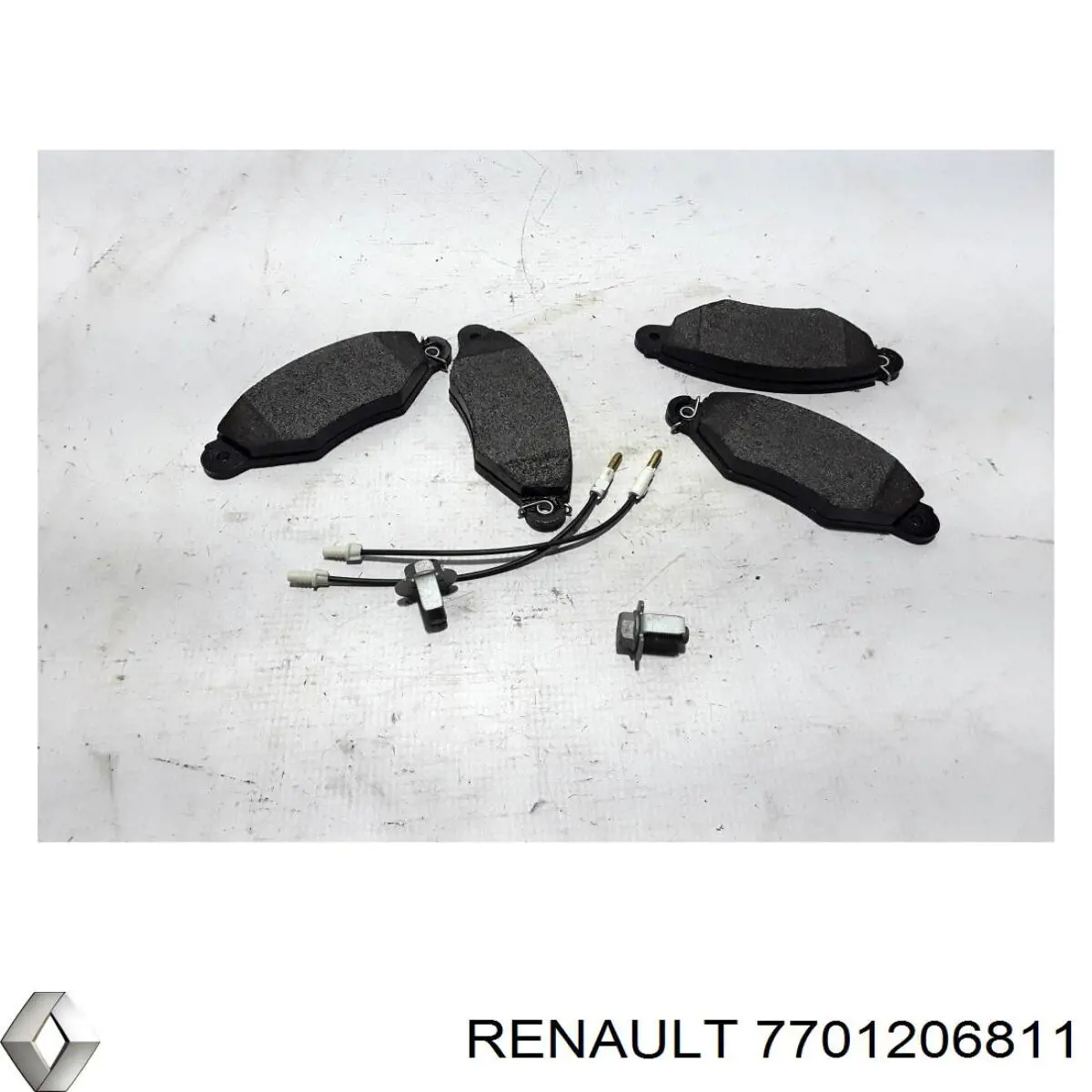 Передние тормозные колодки 7701206811 Renault (RVI)