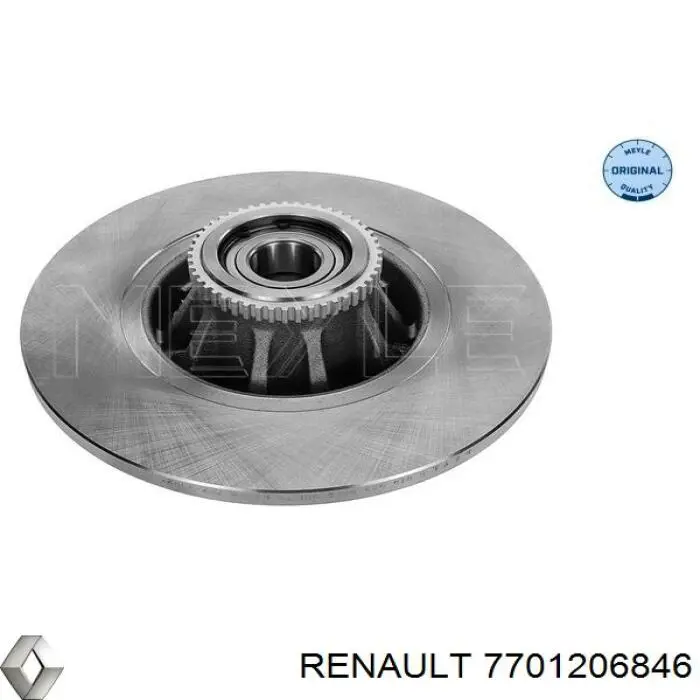 Тормозные диски 7701206846 Renault (RVI)