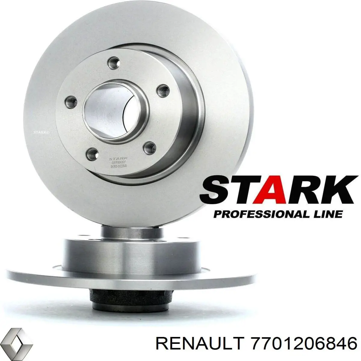 Задний дисковый тормоз Renault (RVI) 7701206846