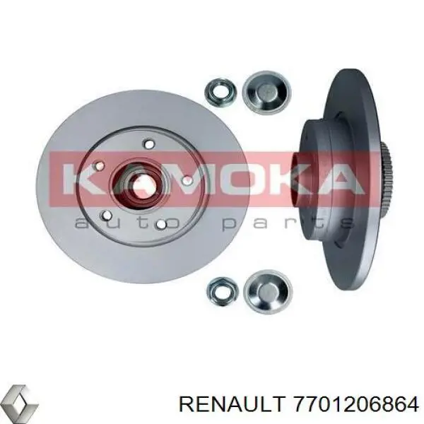 Купить 7701206864 Renault (RVI) Диск тормозной задний
