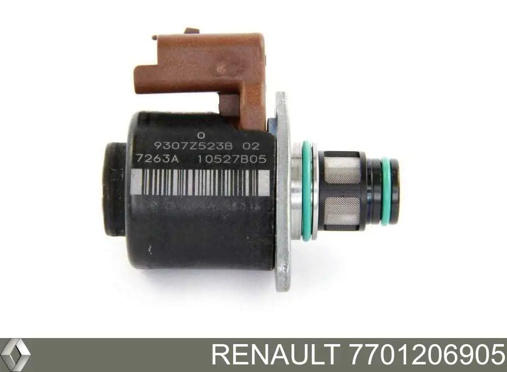 7701206905 Renault (RVI) válvula de regulação de pressão (válvula de redução da bomba de combustível de pressão alta Common-Rail-System)