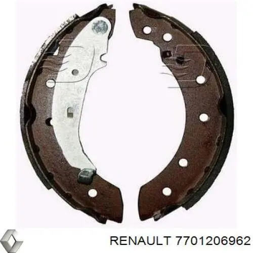 Колодки тормозные задние барабанные Renault (RVI) 7701206962