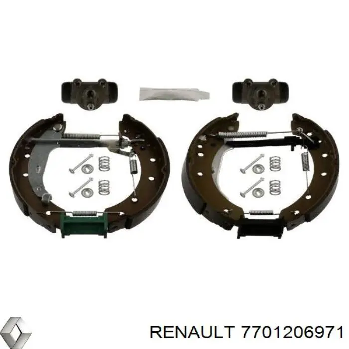 7701206971 Renault (RVI) задние барабанные колодки