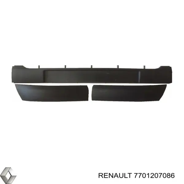 Placa sobreposta do pára-choque dianteiro para Renault Clio (LB0, LB1, LB2)