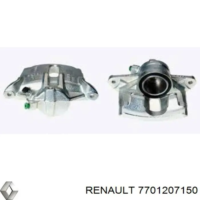 7701207150 Renault (RVI) suporte do freio dianteiro esquerdo