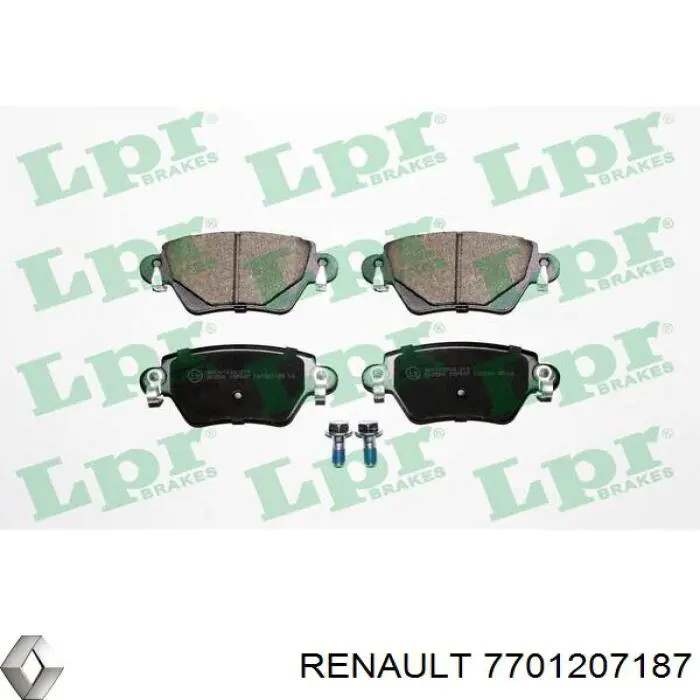 Колодки дисковые  Renault (RVI) 7701207187 цена, от 25.28 USD