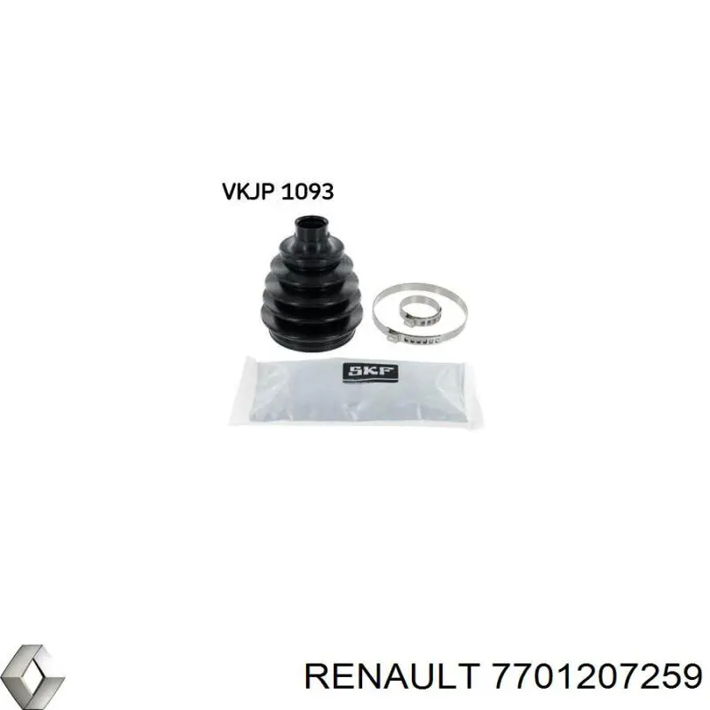 7701207259 Renault (RVI) пыльник шруса передней полуоси наружный