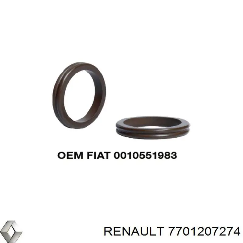 Кольцо уплотнительное трубки кондиционера на Renault Laguna I 