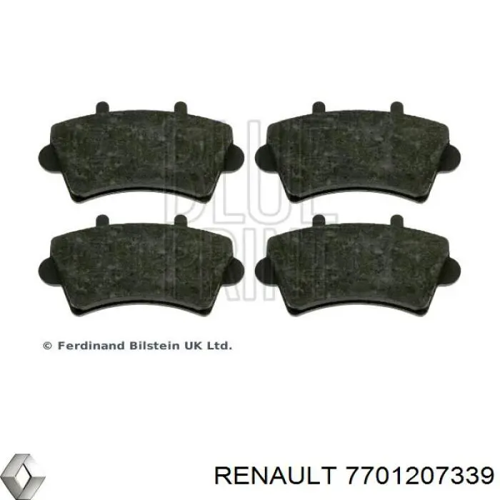 Колодки Renault (RVI) 7701207339 цена, от 17.05 USD