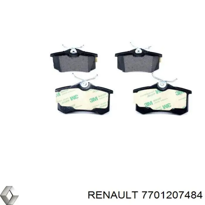 7701207484 Renault (RVI) Колодки тормозные дисковые комплект