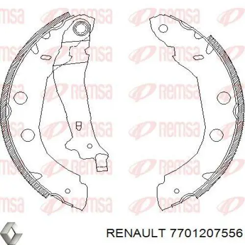 Тормоза рабочие задние ножные и тормозные барабаны Renault (RVI) 7701207556 цена, от 19.44 USD