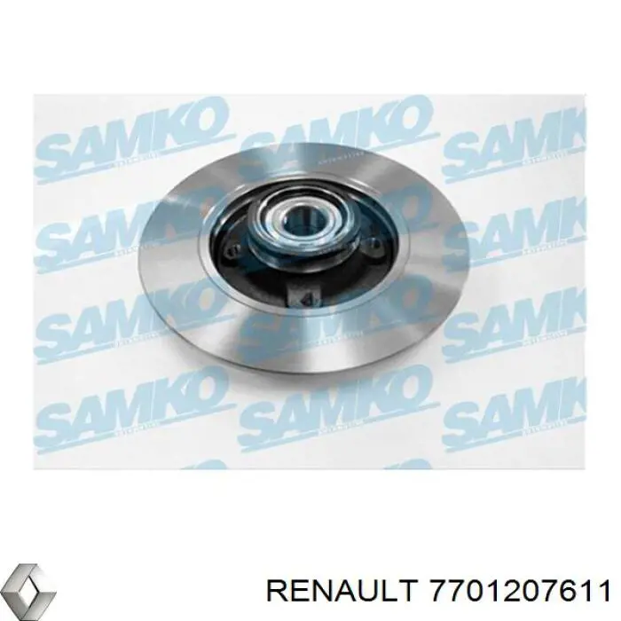 Задний тормозной диск Renault (RVI) 7701207611 цена, от 66.78 USD