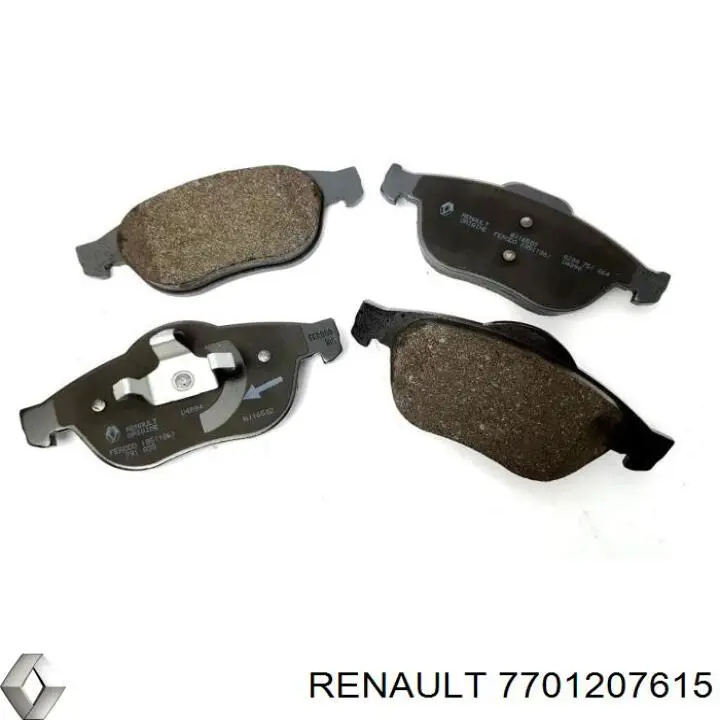 7701207615 Renault (RVI) передние тормозные колодки