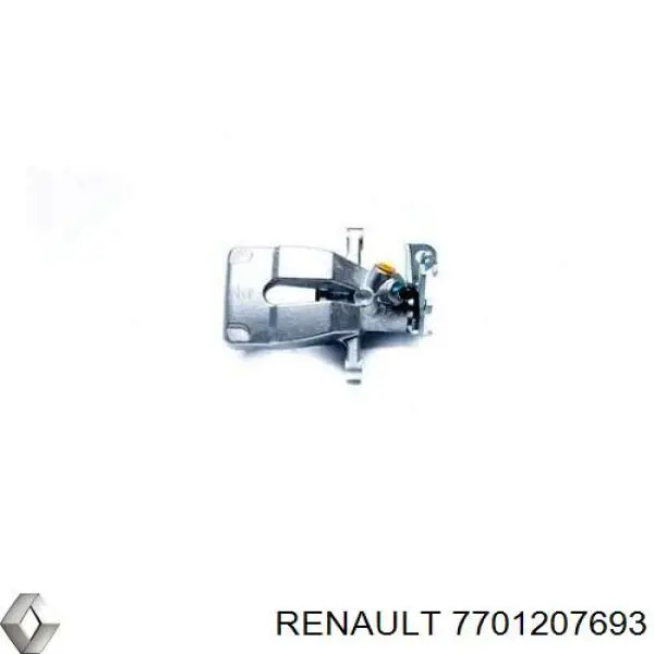 7701207693 Renault (RVI) suporte do freio traseiro esquerdo