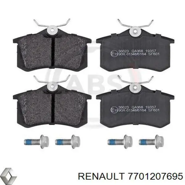 7701207695 Renault (RVI) Колодки тормозные дисковые комплект