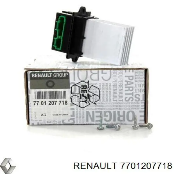 7701207718 Renault (RVI) resistor (resistência de ventilador de forno (de aquecedor de salão))