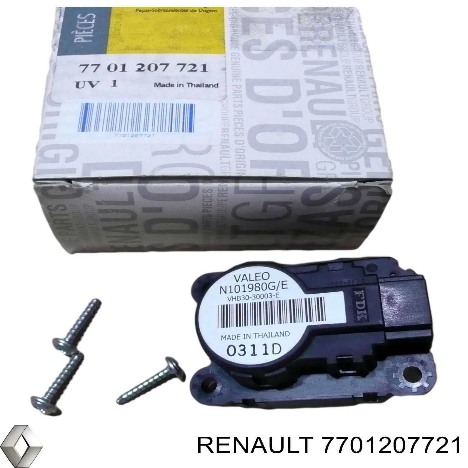 Актуатор привода заслонки EGR 7701207721 Renault (RVI)