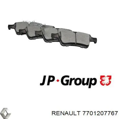 Купить 7701207767 Renault (RVI) Колодки тормозные задние, дисковые
