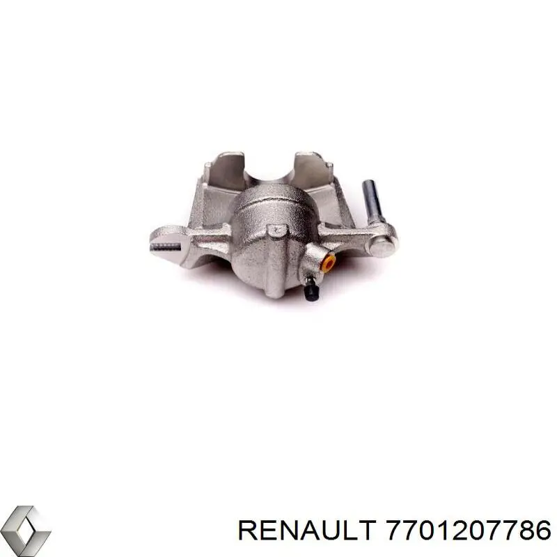 7701207786 Renault (RVI) suporte do freio dianteiro esquerdo