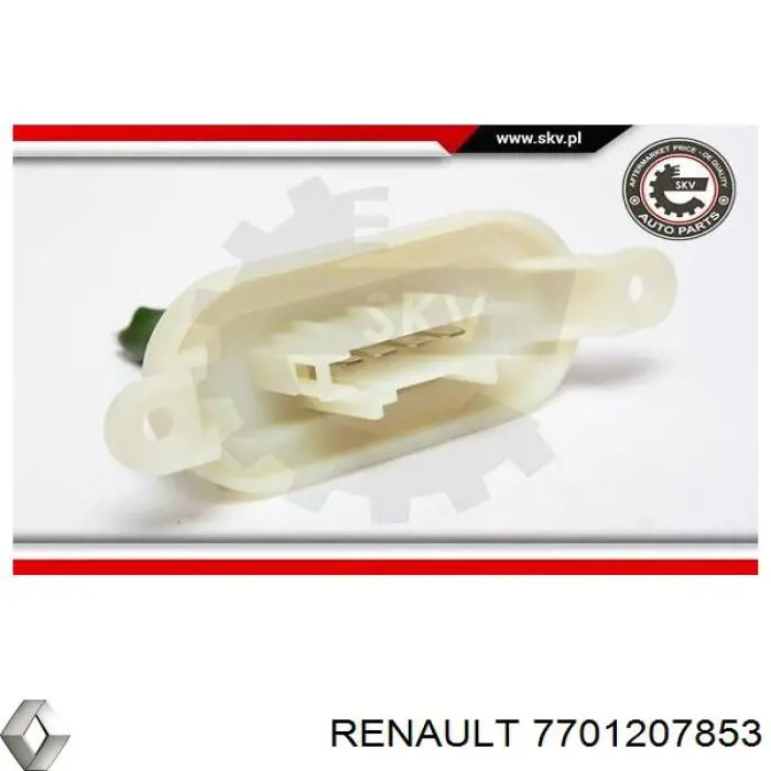 7701207853 Renault (RVI) резистор (сопротивление вентилятора печки (отопителя салона))