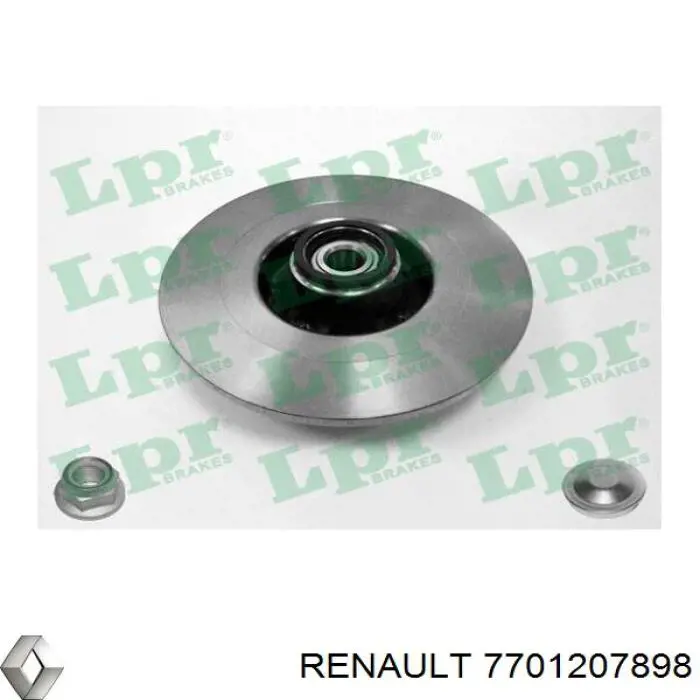 Тормозные диски 7701207898 Renault (RVI)