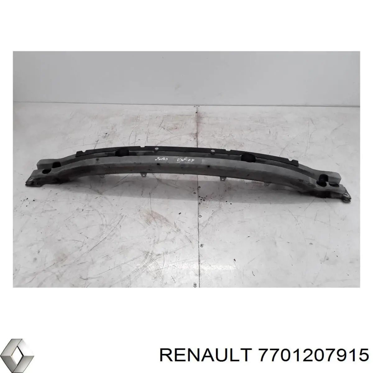 Soporte de parachoques trasero central 7701207915 Renault (RVI)