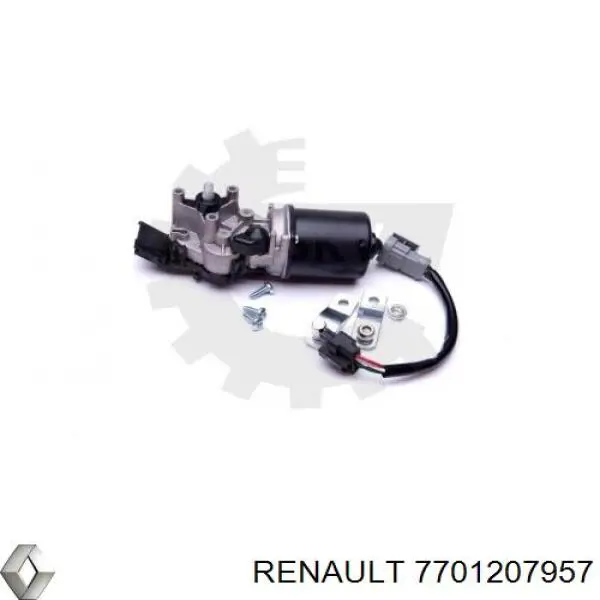 7701207957 Renault (RVI) motor de limpador pára-brisas do pára-brisas