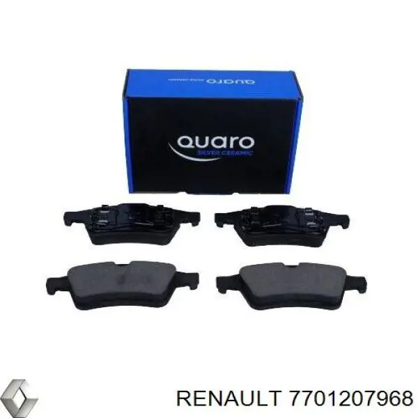 Задние тормозные колодки 7701207968 Renault (RVI)